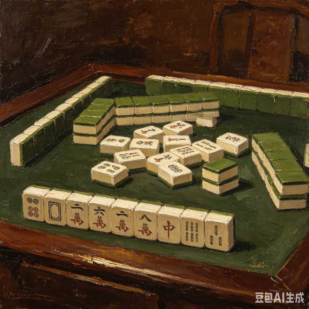 bright print mahjong tiles