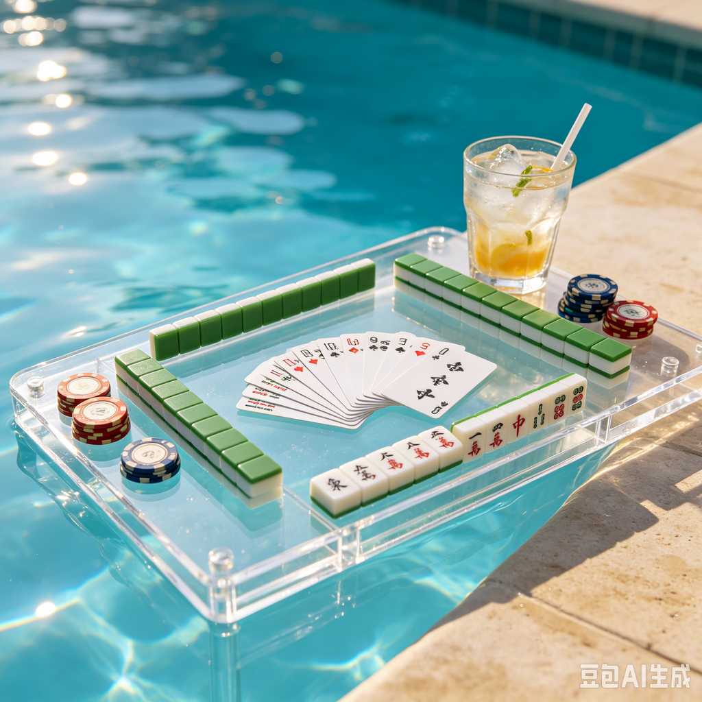 water resistant print mahjong tiles